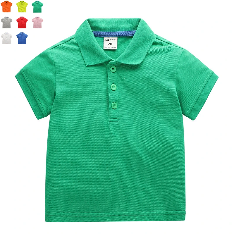 

wholesale 100% cotton o-neck plain kids tshirts printing blank polo shirts for boys