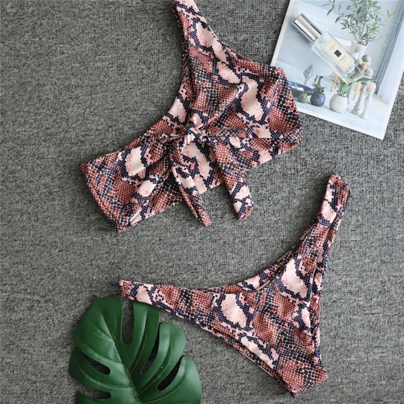

Promotion price Leopard Print swimwear women 2021 brazilian swimsuit women's swim wear for ladies, Printing