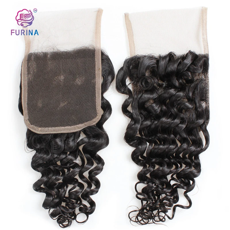 

Transparent bleach knot cuticle aligned 4X4 lace closure middle part virgin hair lace closure with baby hair