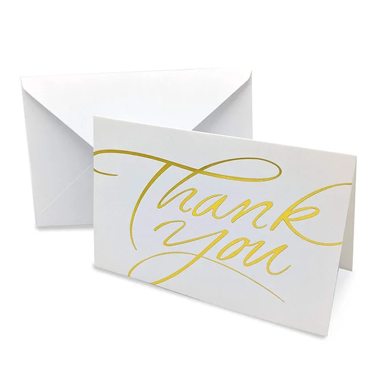 
Customized design birthday greeting Thank You Cards With envelope 