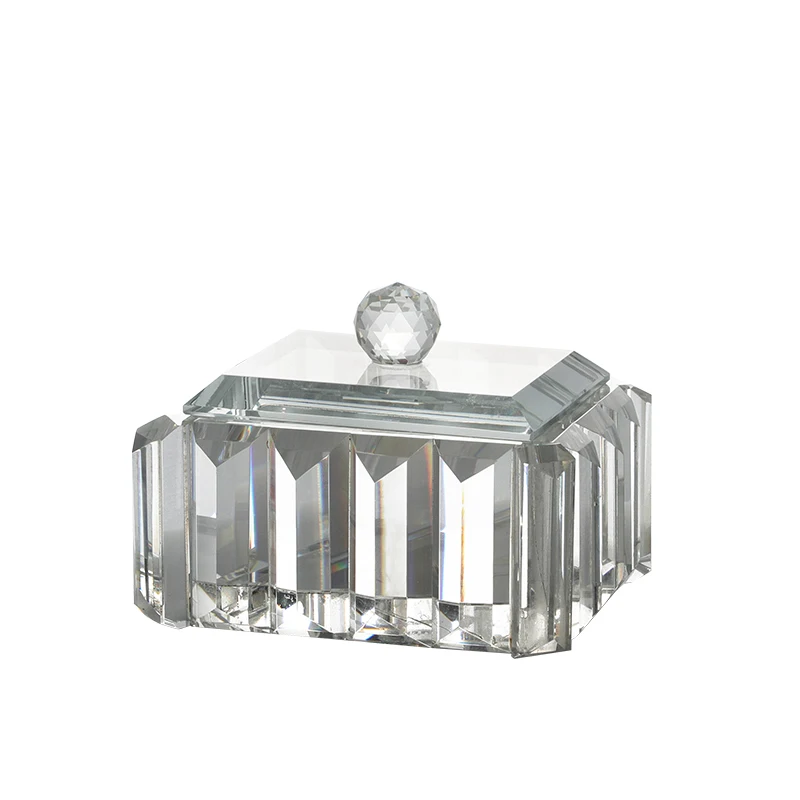 

New Style Wedding Gifts crystal storage box crystal Small Glass box jewelry box, Transparent