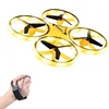 Mini Drone Gesture Control UFO LED Drone RC Gravity Sensing Aircraft Toy for Kids 3D Flips Crash Proof