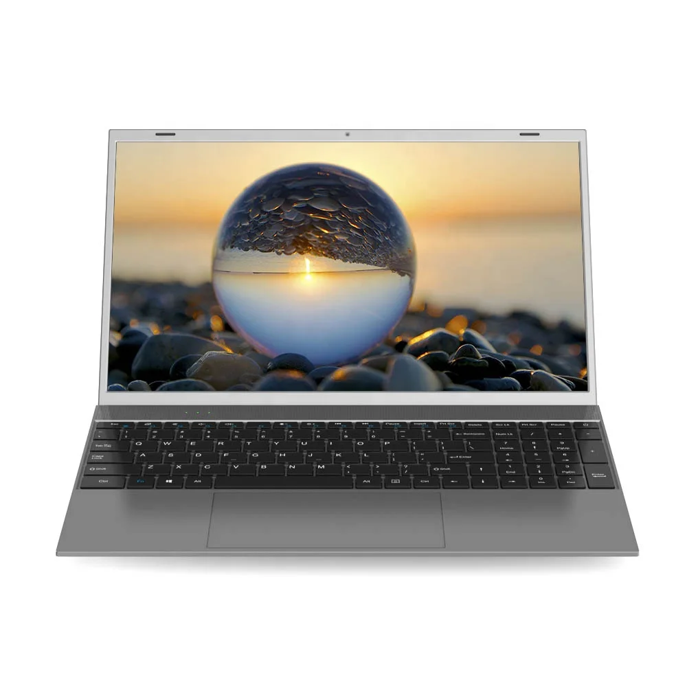 

New 15.6 inch portable laptops computer intel 8GB/128GB Slim netbooks pc custom gaming hardware, Silver
