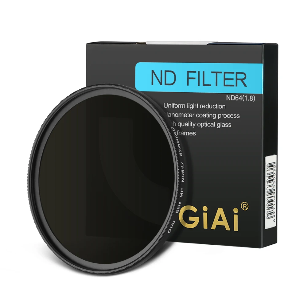

Professional 43mm 49mm 52mm 58mm 67mm 77mm 82mm Camera GiAi ND8 ND16 ND64 ND1000 Lens Filters Set For DSLR