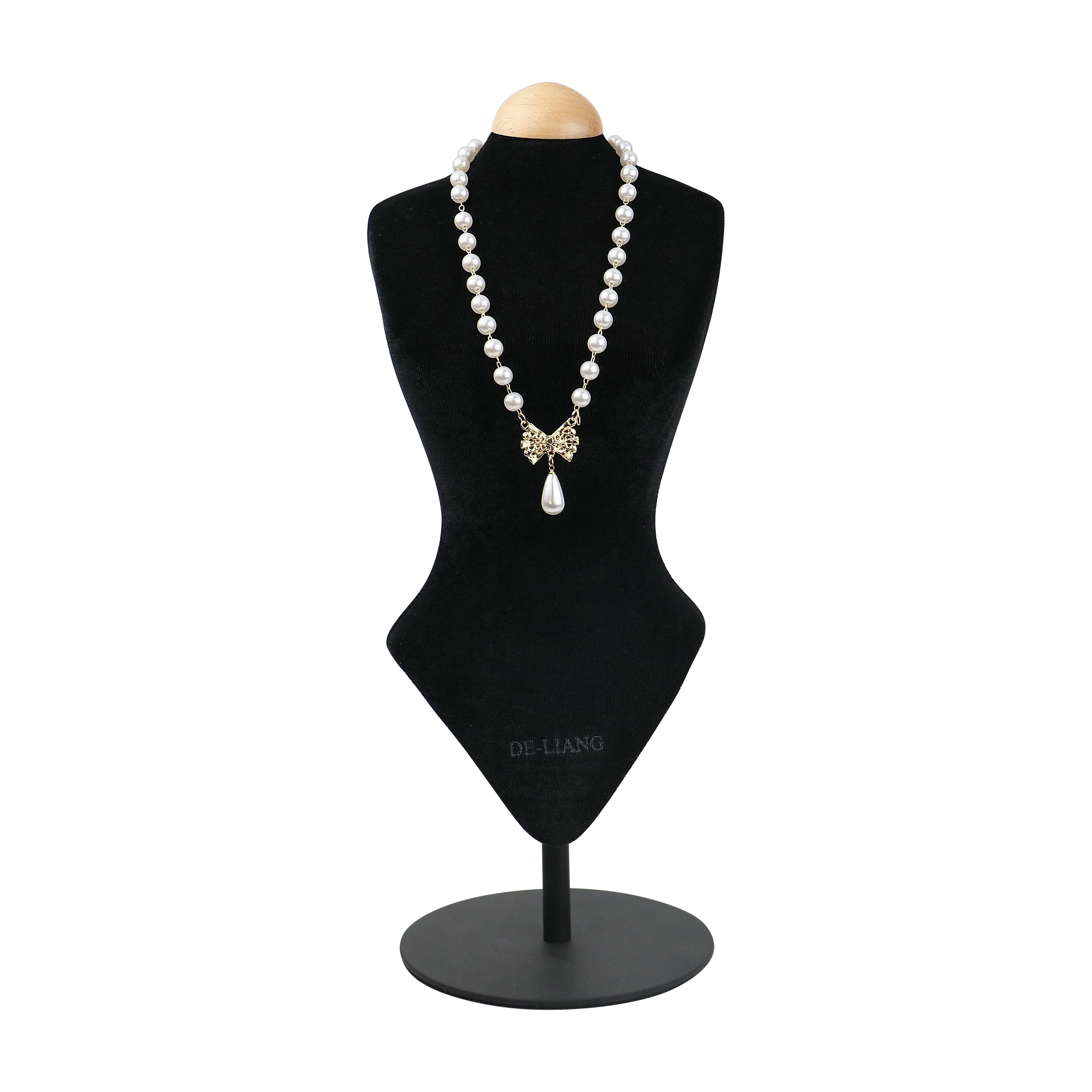 

DL801 Black Velvet Mini Mannequin. bust torso dress form,Abstract Jewellery Holder, Necklace Stand,Free Shipping