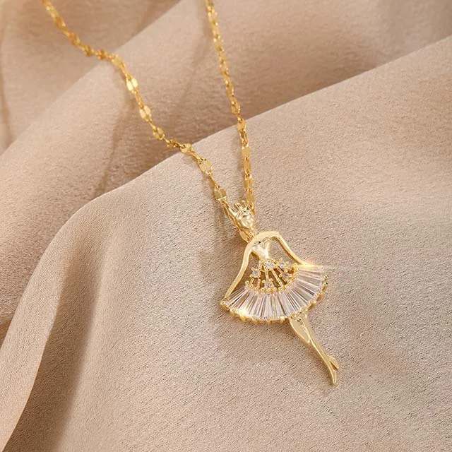 

Gold Plated Cute Key Necklace