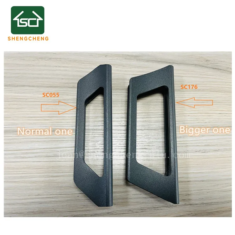 

Aluminum Handgreep/Deurgreep Sliding Door handle and Lock for 10 mm Glass Panels