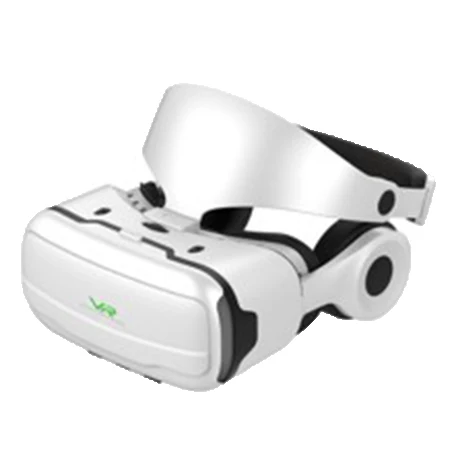 

Hot selling G02EF VR 110 Degrees Virtual reality 3D Glasses with headphone, White