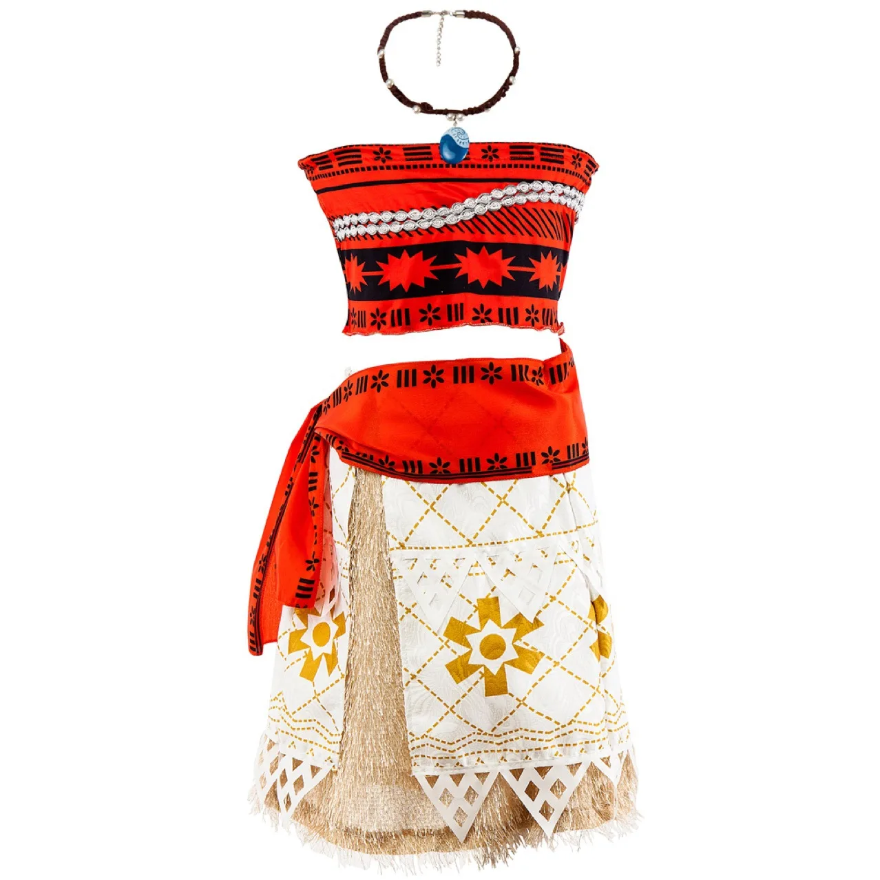 

2020 New Ocean romance princess dress moana Halloween girls two-piece dress D81