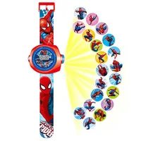 

Spiderman Princess Projection Cartoon Pattern Digital Child Watch For Boys Girls LED Display Clock