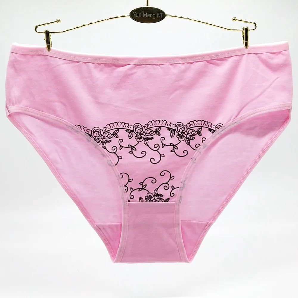 Big Size Elastic Free Assorted Solid Colors Classic Cotton Underwear