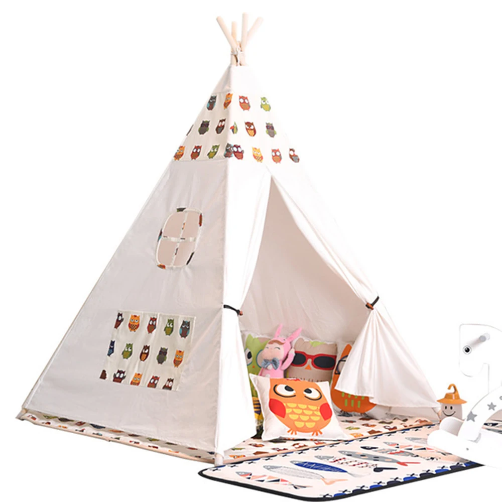 

FunFishing Foldable Indoor Canvas Children Play Teepee Toy Tent