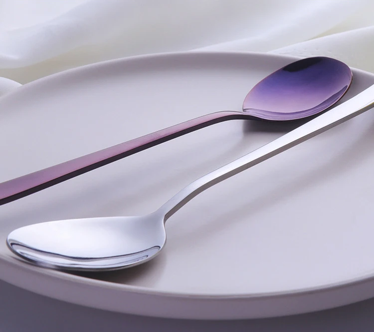 热卖五颜六色圆棒冰激凌勺咖啡不锈钢勺子 - buy stainless steel