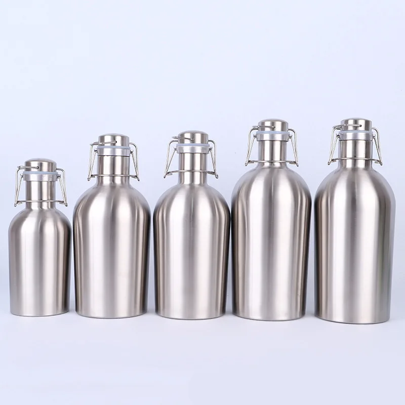 

Mikenda Custom High Quality Large Capacity Beer Bottle 32OZ Hip Flask Stainless Steel