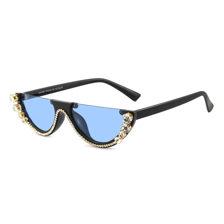 

2021 sun protection new sunglasses ladies sunglasses half moon glasses smart sunglasses