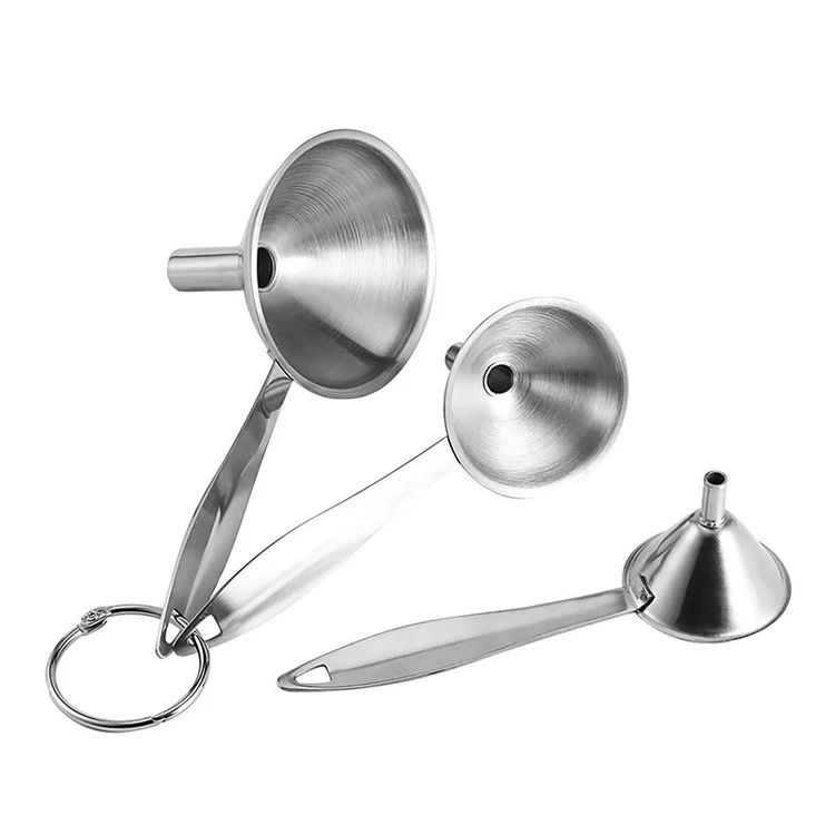 

Kitchen Funnel Set String Hopper Machine Stainless Steel Flask For Liquor And Funnel Protein