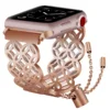 Window Flower women bracelet stainless steel watch strap for iwatch series 4 3 2 1