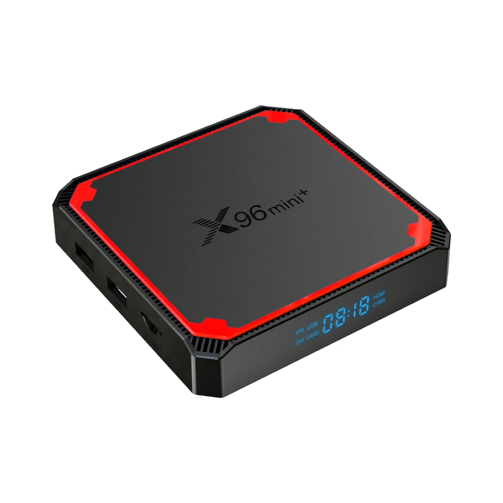 

2021 newest arrival android tv box Amlogic S905W4 Quad core HD 4k X96 mini plus TV box 1gb/8gb 2gb/16gb with dual band wifi