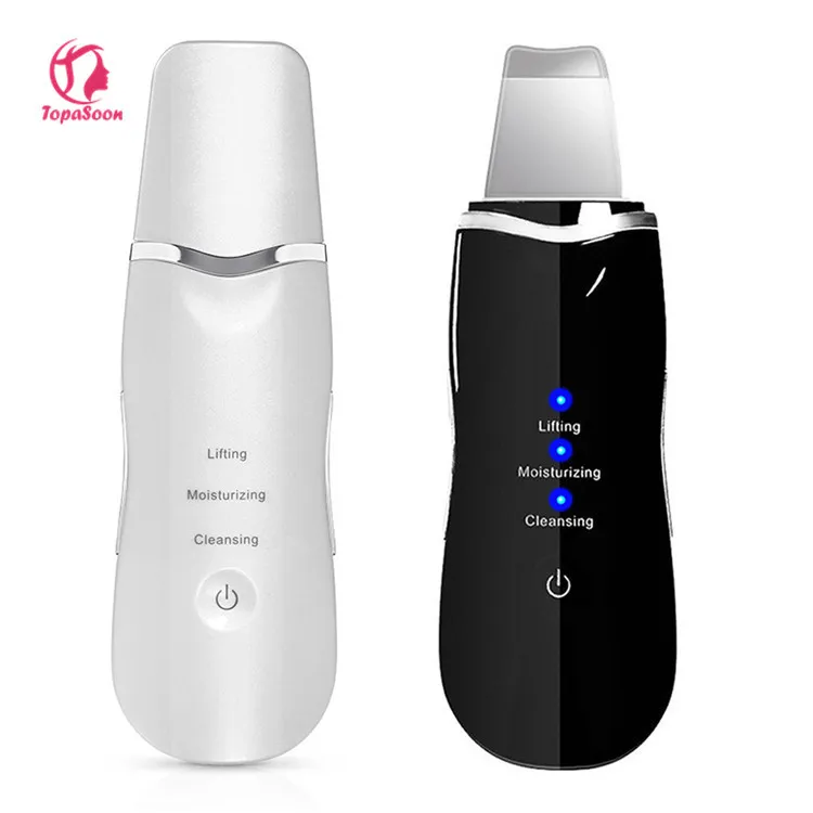 

2019 Mini Home Use Peeling Beauty Care Face Portable Facial Machine Ultrasonic Skin Scrubber For Deep Cleaning