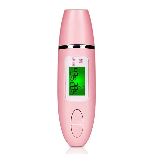 

BEAU FLY New Design Useful Facial Skin Analyzer Facial Moisture Oil Tester Machine, White, pink