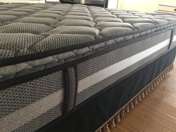 Hard Feel King Size Pocket Coil Spring With Bracket Bed Room Mattress