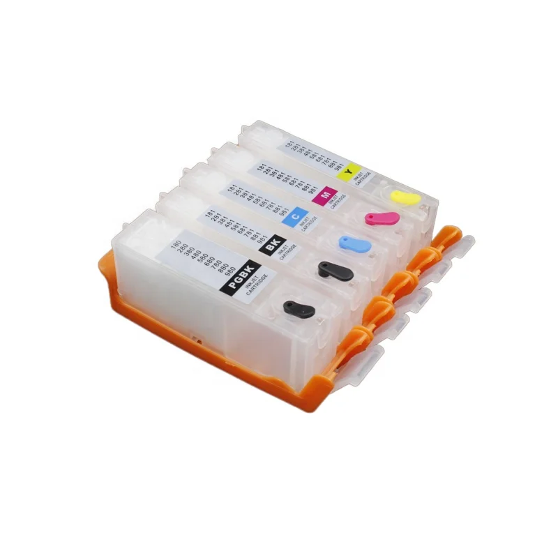 

5 color BCI-380 BCI-381 Refill Ink Cartridge with Chip compatible for Canon PIXUS TS6130 TR8530 TR7530 TS6230 TR9530 printer