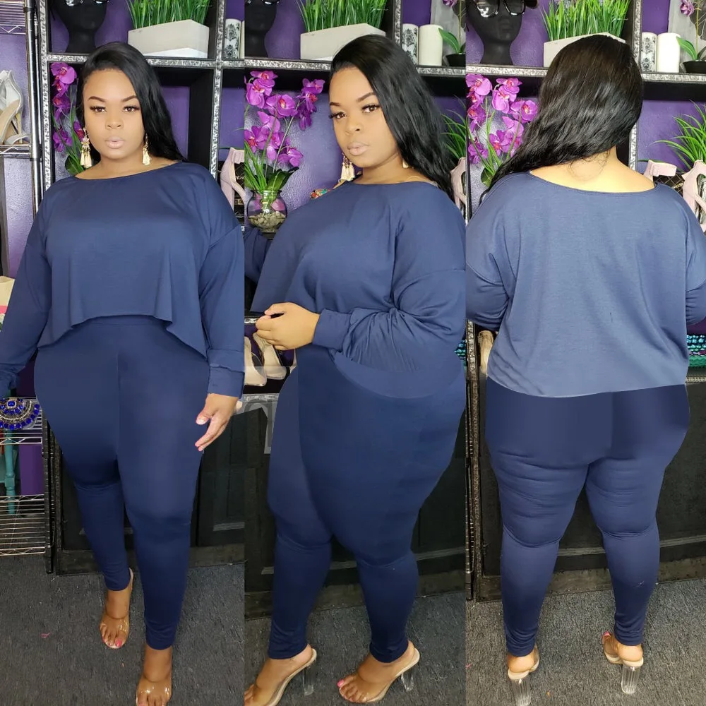 2023 4xl Plus Size Women Clothing Fashion 2 Piece Set Women Clothing 