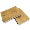 Simple Language Bamboo Bread Back Hard Cover Notebook Horizontal Plaid Inner Pages