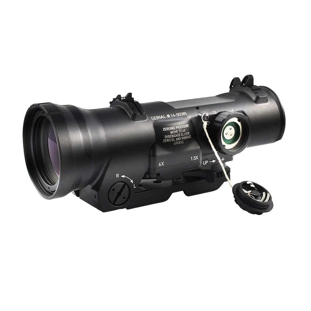 

Tactical Riflescope 1.5-6Y Rifle Scope Adjustable Dual Role Sight Scope Magnificate For AR15 Hunting, Black