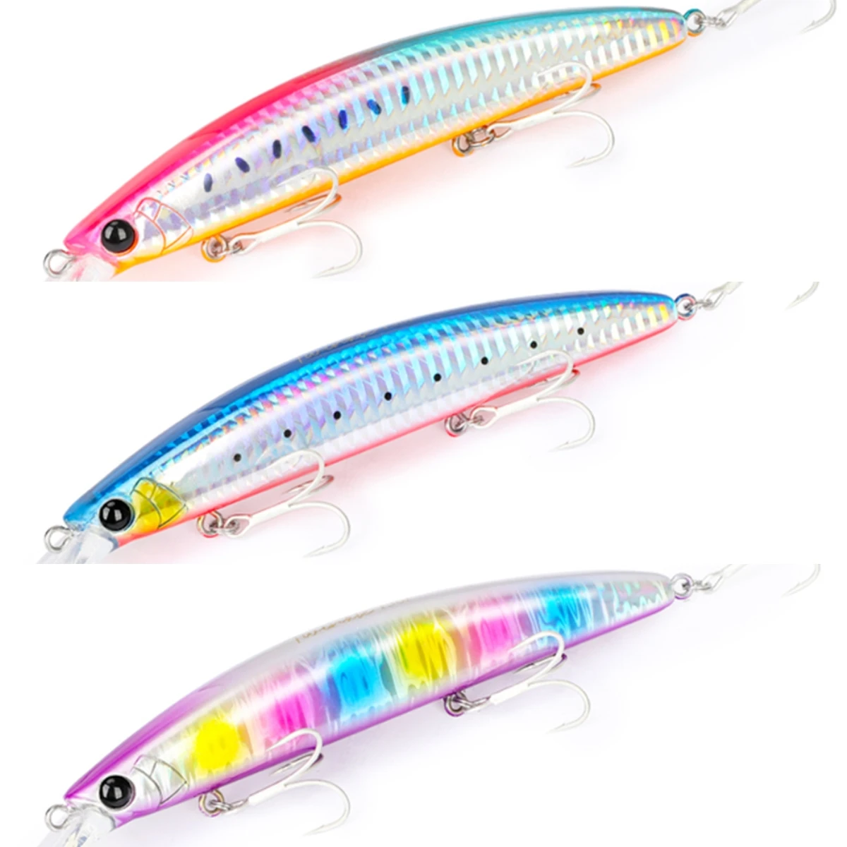 

Top Right 23g 130mm M107B New Color Hard Baits Salt Water Fishing Lure Sasuke Slow Floating Minnow For Pesca, As the picture shows
