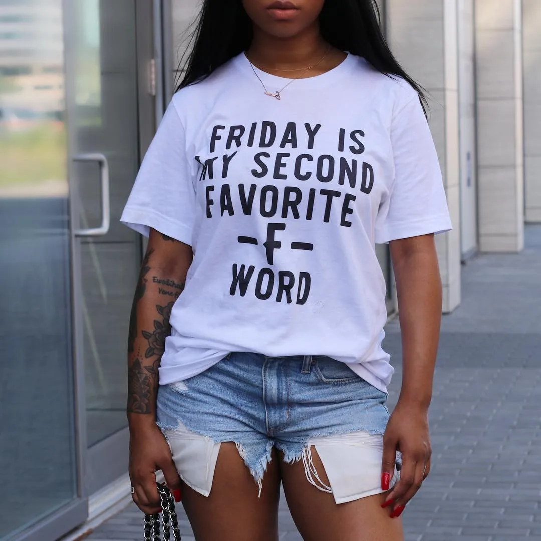 

L-739 Amazon Dunhuang hot selling European and American women's sexy summer letter printed T-shirt