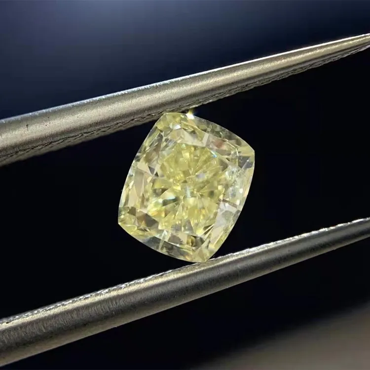 

wholesale high quality genuine diamond for jewelry making 1ct natural fancy light yellow natural diamond loose stone