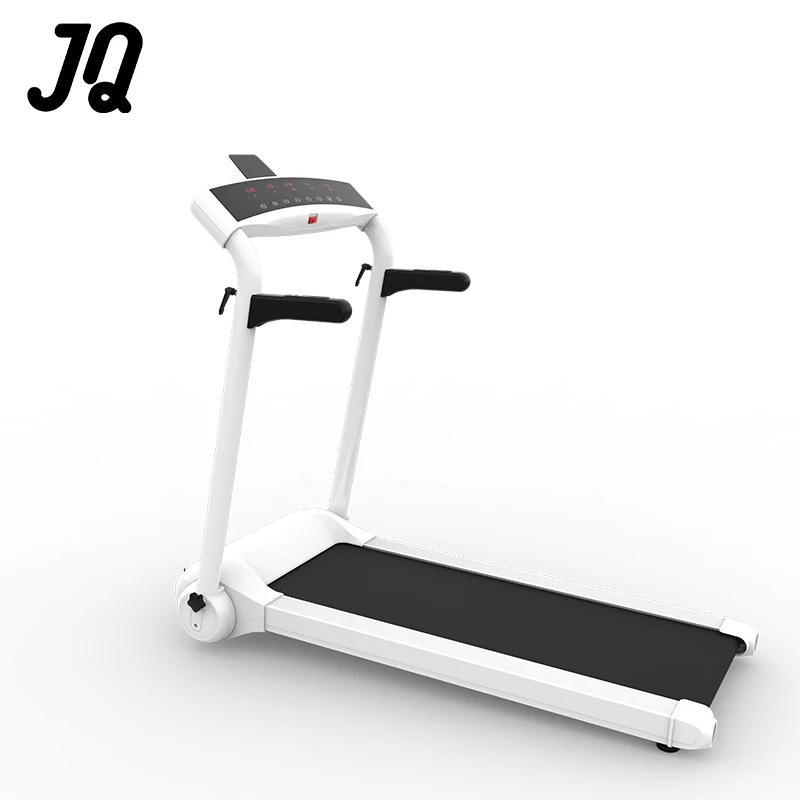 

Gym Equipment Running Machine Folding Electric Motorized Treadmill Max Fitness Motor Time, White