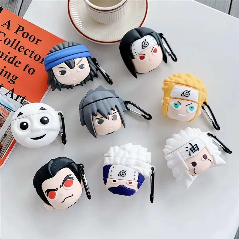 

3D Cartoon Anime Jiraiya Kakashi Silicone Earphone Protective Cover Case For Apple Airpods Pro for Airpod 1 2