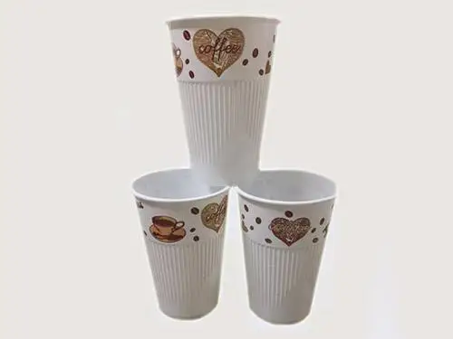 Curved offset plastic paper cup bowl digital printing machine cup