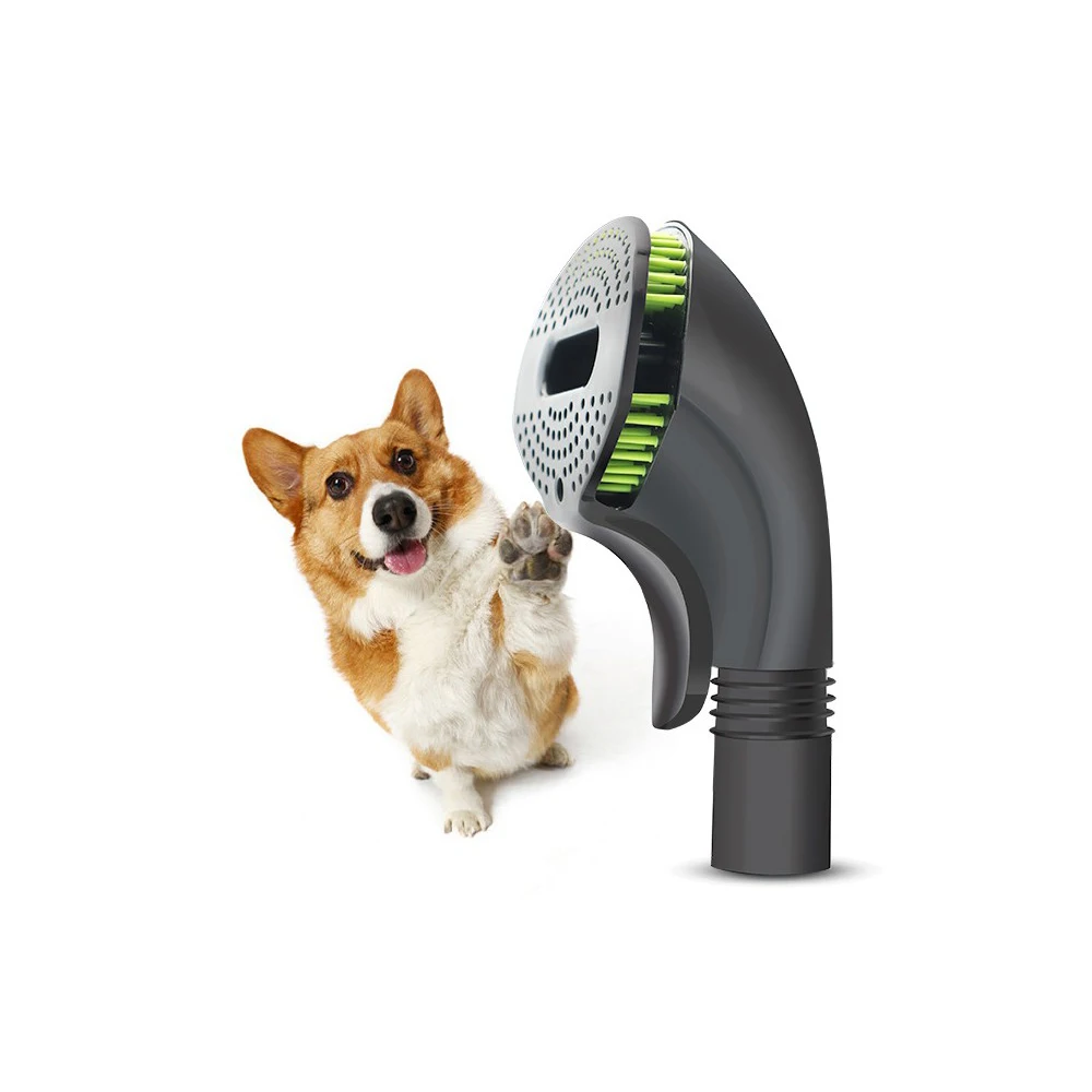 

2021 Amazon top sell Vacuum Cleaner Pet Hair Brush Grooming Mites Killing Pet Hair Vacuum Brush pet supplies paw cleaner, Dark gray