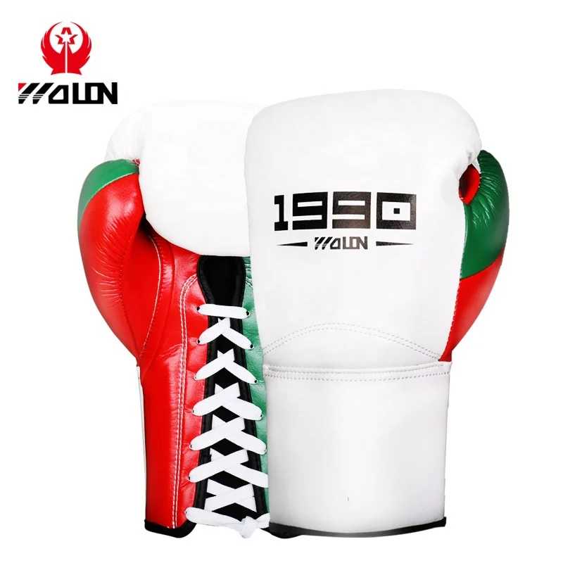 

Boxing Gloves used for boxing training sparring boxing gloves logo style accept custom, Black / red /green/white