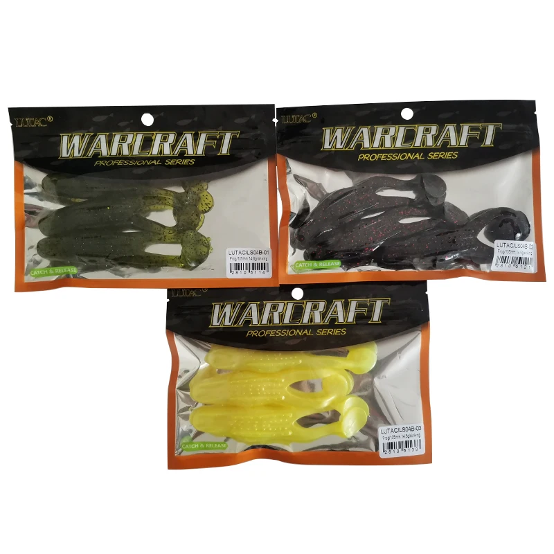 

Lutac soft plastic frog lure from China fishing factory fishing products soft frog baits, 3 colors