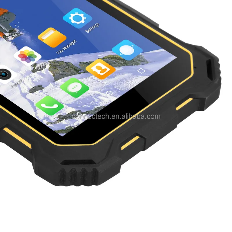 9000mah Big Battery Ip687 Waterproof 7 Inch Rugged Android 8.1 Tablet With Nfc Phone Calling