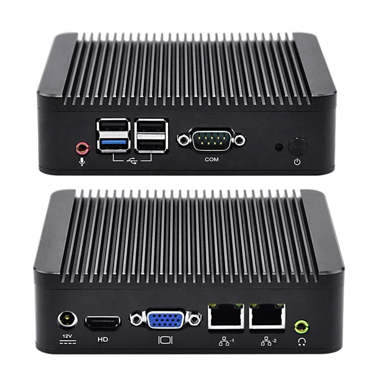 

2019 ODM New cheap desktop computer Two LAN Dual core computers laptops and desktops, Black