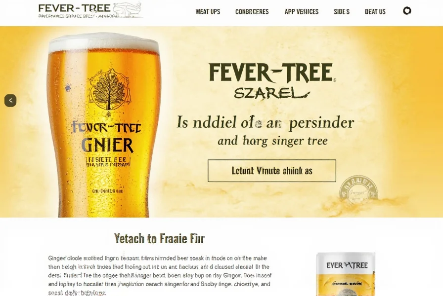 fever tree ginger beer brand website