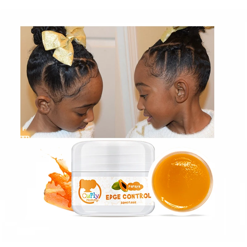 

CURLYMOMMY BRANDED organic no flaking chirldren organ oil mini bottle kids edge control and brush