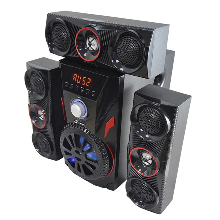 

Desktop Computer Gaming Subwoofer Bass USB AUX TF SD Speaker Amplifier Home Theatre System 3.1 Channels Multimedia Speakers