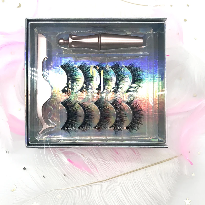 

SY Shuying mink 3d magnetic eyelashes with eyeliner best magnetic lashes vegan private label