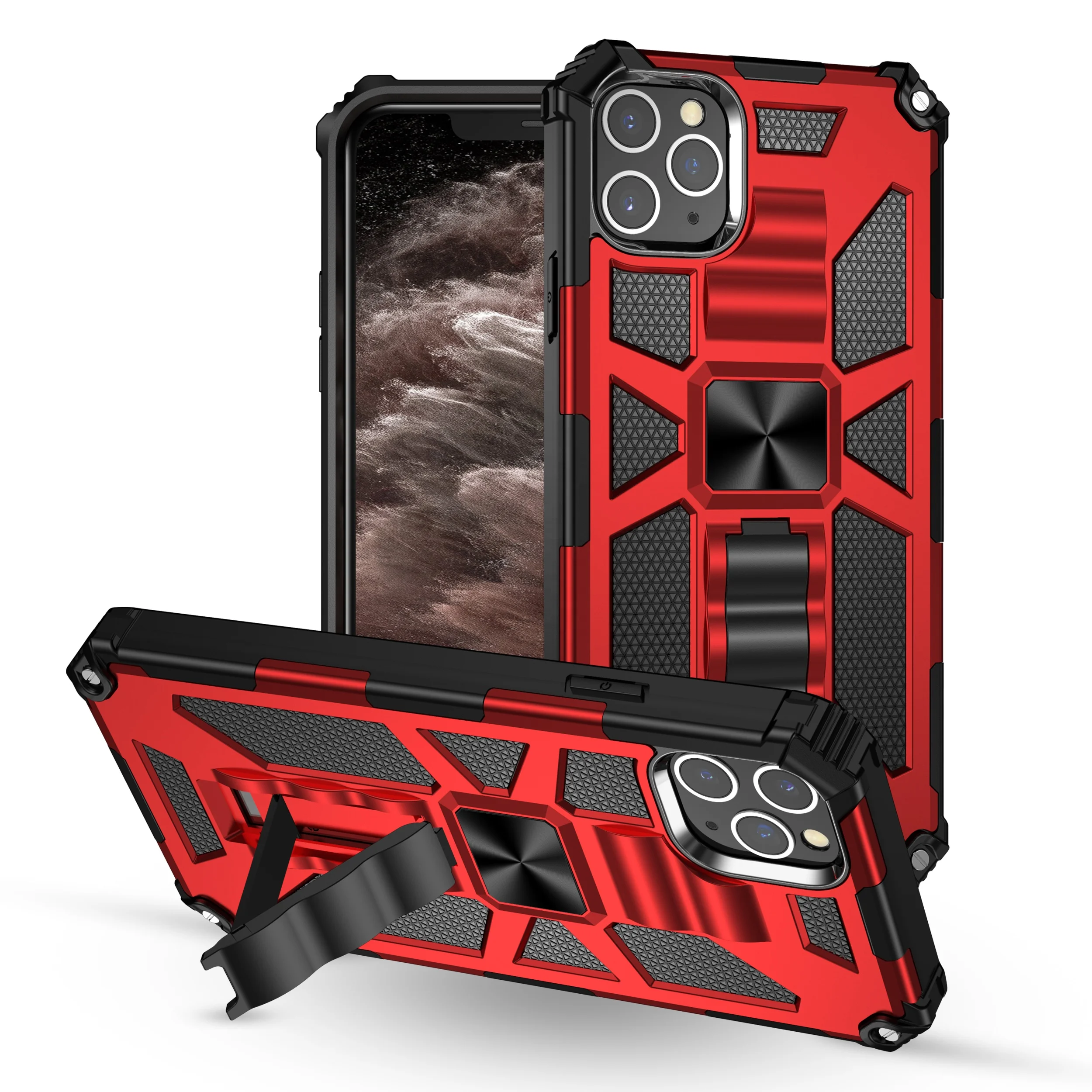 

Hot selling mobile accessory for iphone, for apple cases mobile phone, hard kickstand mobile phone case for iphone 11