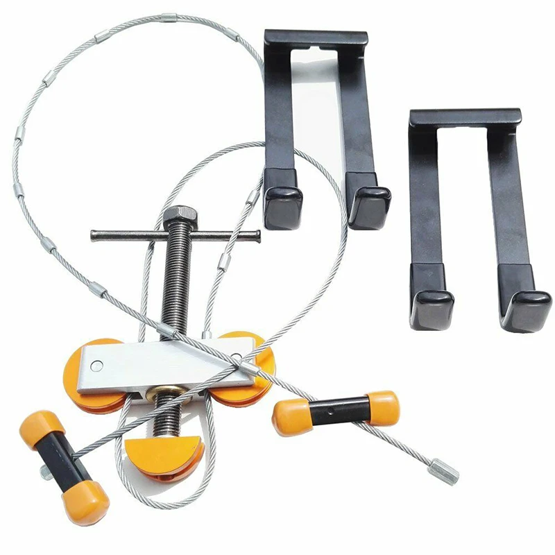 Portable Hand Held Bow Press with 2 Quad Brackets for Compound Bow Archery