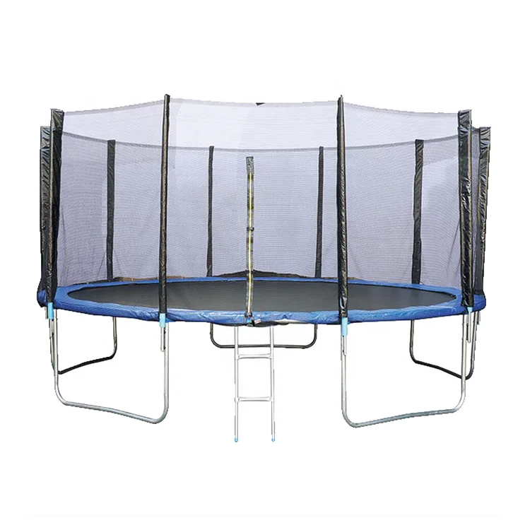 

Sundow Cheap Big Trampolines Gymnastic Outdoor Trampoline With Protective Net, Customized color