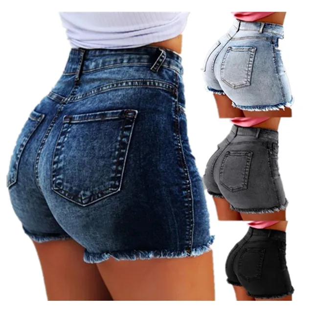 

Wholesale High Waist Beach Pants Tassel Sexy Ladies Shorts Jeans Women Denim