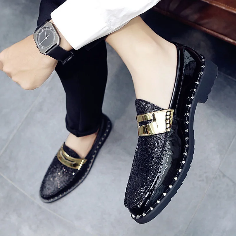 

2021 spring and summer new men's trend fashion trend all-match casual shoes European and American large size wholesale, Black