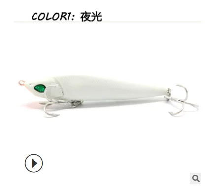 

8.5cm 13g wholesale new modle pike seabass submerged ABS long shot pencil hard Fishing Lure, As picture